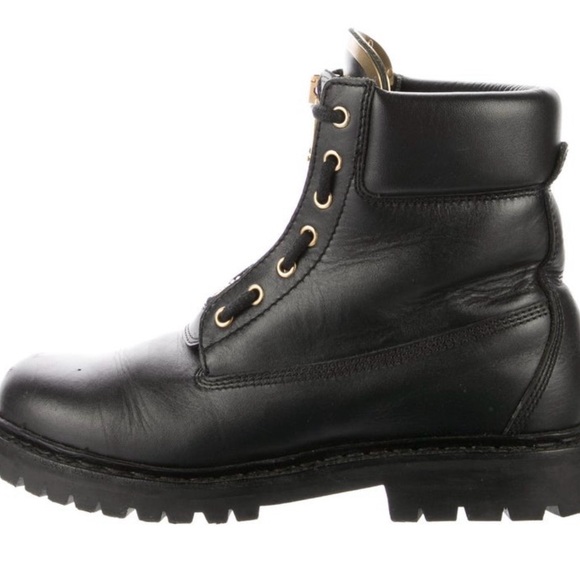 Balmain Black Boots with Gold Accents - Picture 3 of 5